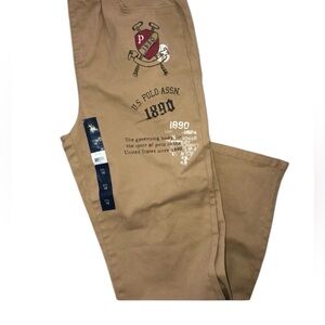 Polo Khaki Pants Boys Tween 16/18 New Straight Leg 1890